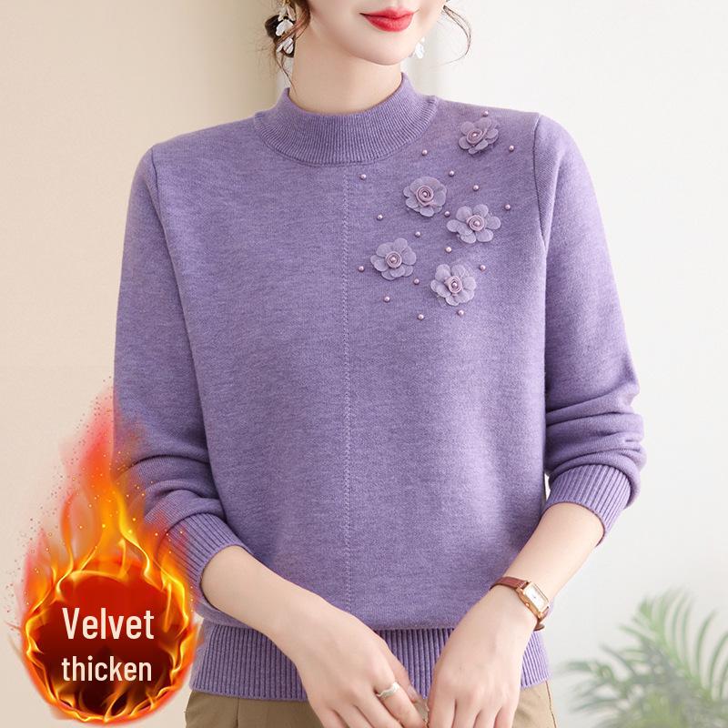 Stylish Plus-Size Velvet Knit Sweater for Middle-Aged and Elderly Women – Warm, Loose, Winter Wear 2XL (105-120 jin)
Stylish Plus-Size Velvet Knit Sweater for Middle-Aged and Elderly Women – Warm, Loose, Winter Wear 2XL (105-120 jin)