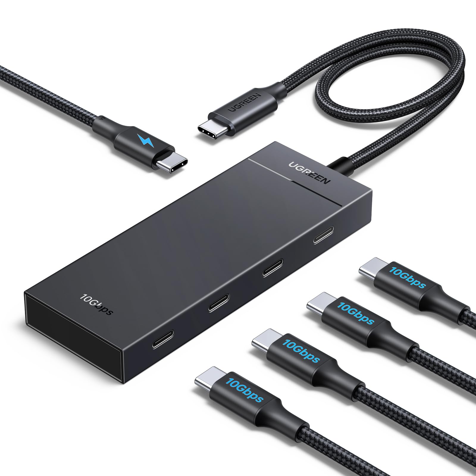 Ugreen USB C Hub 100W PD зарядка совместима 10 Гбит/с 5 в 1 USB C 5 портов 10 Гбит/с передача данных PD совместима с USB C устройствами, такими как MacBook iPad
Ugreen USB C Hub 100W PD зарядка совместима 10 Гбит/с 5 в 1 USB C 5 портов 10 Гбит/с передача данных PD совместима с USB C устройствами, такими как MacBook iPad