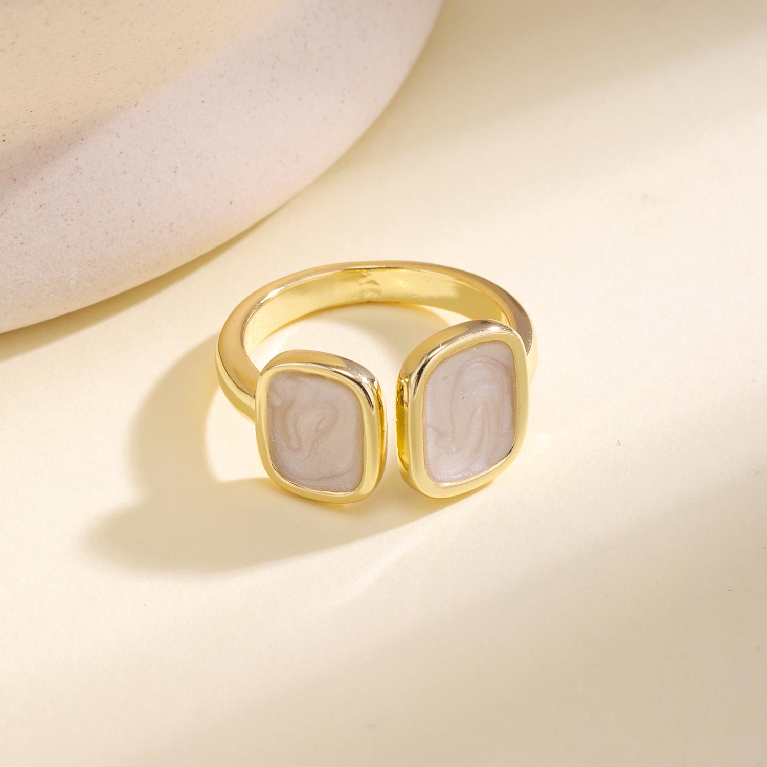 Nidin Boho Irregular Ring Square Round Unique Design Enamel Adjustable Fashion Twisted Open Band For Women Trendy Party Jewelry resizable
Nidin Boho Irregular Ring Square Round Unique Design Enamel Adjustable Fashion Twisted Open Band For Women Trendy Party Jewelry resizable