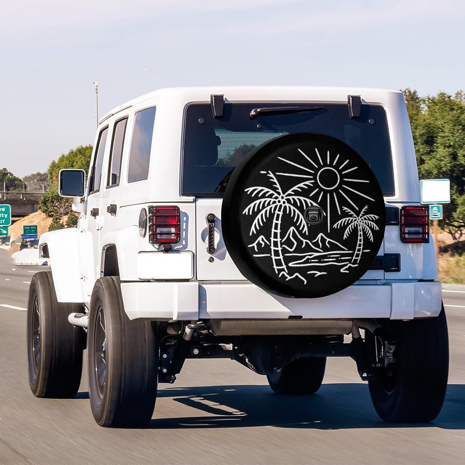 Foruidea Beach Spare Tire Cover with Backup Camera Hole Wheel Tire Cover Fit Trailer, RV, SUV and Many Vehicle 17inch
Foruidea Beach Spare Tire Cover with Backup Camera Hole Wheel Tire Cover Fit Trailer, RV, SUV and Many Vehicle 17inch