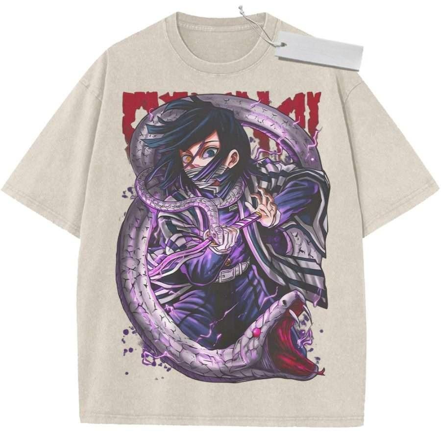 Summer Mens Washed T Shirt Demon Slayer Iguro Obanai Snake Thunder Pattern High Quality Fabric for Casual Shopping M
Summer Mens Washed T Shirt Demon Slayer Iguro Obanai Snake Thunder Pattern High Quality Fabric for Casual Shopping M