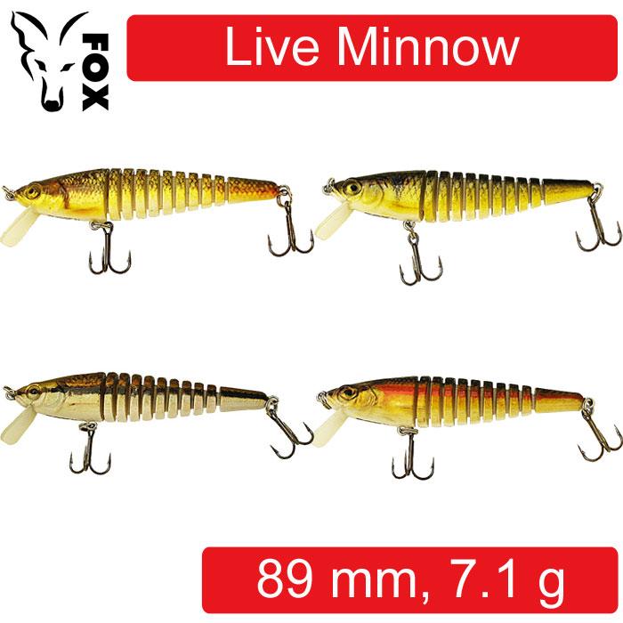 FOX LIVE MINNOW 89 мм 7.1 g. Пластикова приманка для риболовлі 89 mm
FOX LIVE MINNOW 89 мм 7.1 g. Пластикова приманка для риболовлі 89 mm