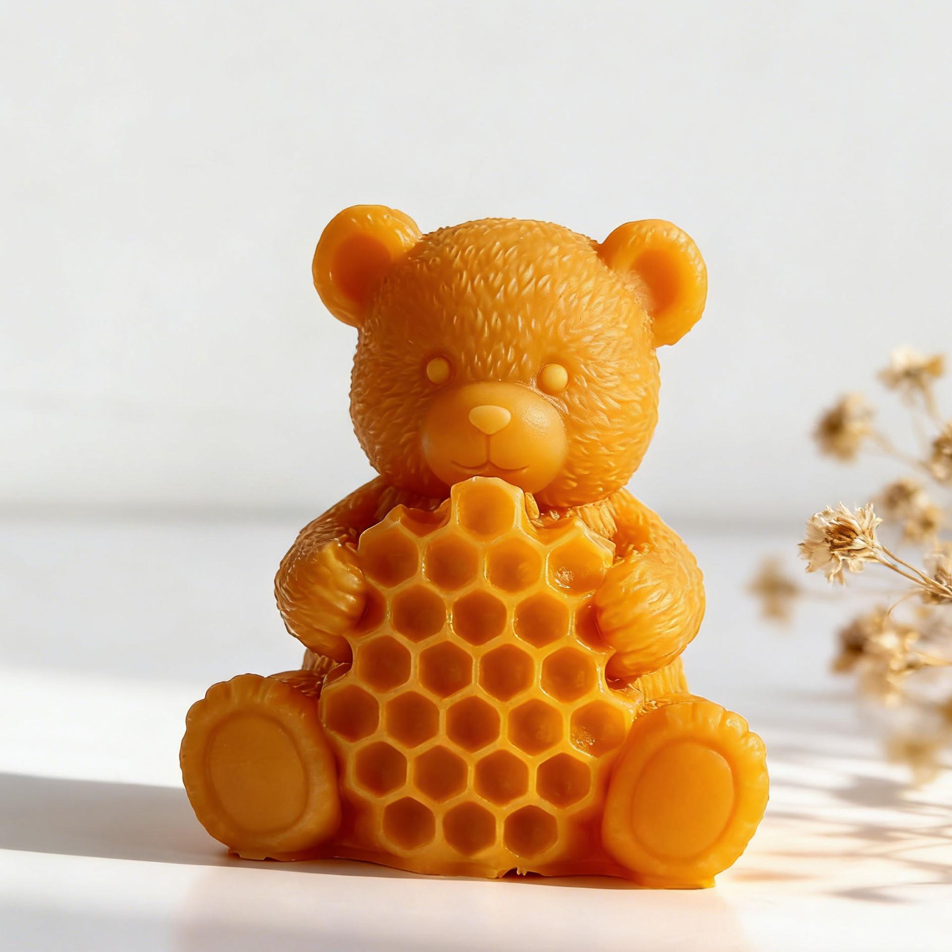1PC Honeypot Bear Aroma Candle Silicone Mold Bee Honey Gypsum Form Resin Ornaments Mould Handmade Soap Candle Making Supplies
1PC Honeypot Bear Aroma Candle Silicone Mold Bee Honey Gypsum Form Resin Ornaments Mould Handmade Soap Candle Making Supplies