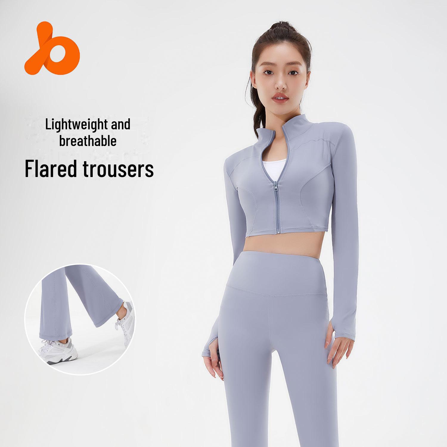 Juyitang Seamless Yoga Set: High-Waist Hip-Lifting Bell-Bottom Pants & Crop Top for Women M
Juyitang Seamless Yoga Set: High-Waist Hip-Lifting Bell-Bottom Pants & Crop Top for Women M