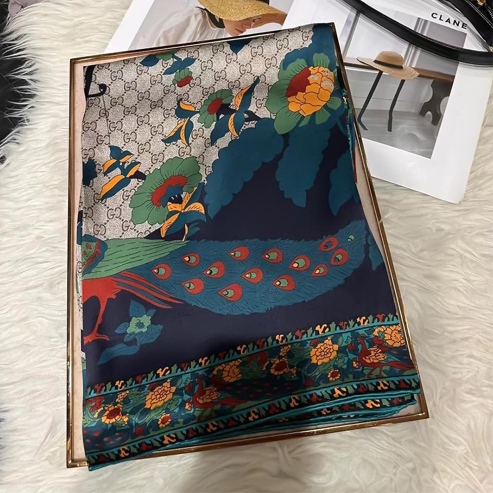 Bysifa|Red Gold Women Silk Scarf Shawl Fall Winter Plaisley Design Large Square Scarves Hijiabs Fashion Summer Beach Cover-Ups
Bysifa|Red Gold Women Silk Scarf Shawl Fall Winter Plaisley Design Large Square Scarves Hijiabs Fashion Summer Beach Cover-Ups