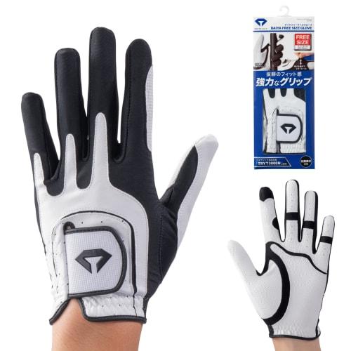 DAIYA GOLF Diamond Free Size Gloves Men s/Women s Stretch Fabric 22cm - 25cm TRYT3000N Antibacterial Black White GL-5001 1090L Left Hand
DAIYA GOLF Diamond Free Size Gloves Men s/Women s Stretch Fabric 22cm - 25cm TRYT3000N Antibacterial Black White GL-5001 1090L Left Hand