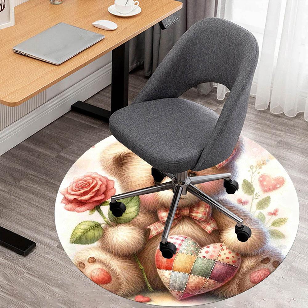 1pc Teddy Bear Heart Round Chair mat office Area Rug - Non-Slip, Floor Mat for Office, Bedroom, Ideal home decor gift c0112080 80cm
1pc Teddy Bear Heart Round Chair mat office Area Rug - Non-Slip, Floor Mat for Office, Bedroom, Ideal home decor gift c0112080 80cm