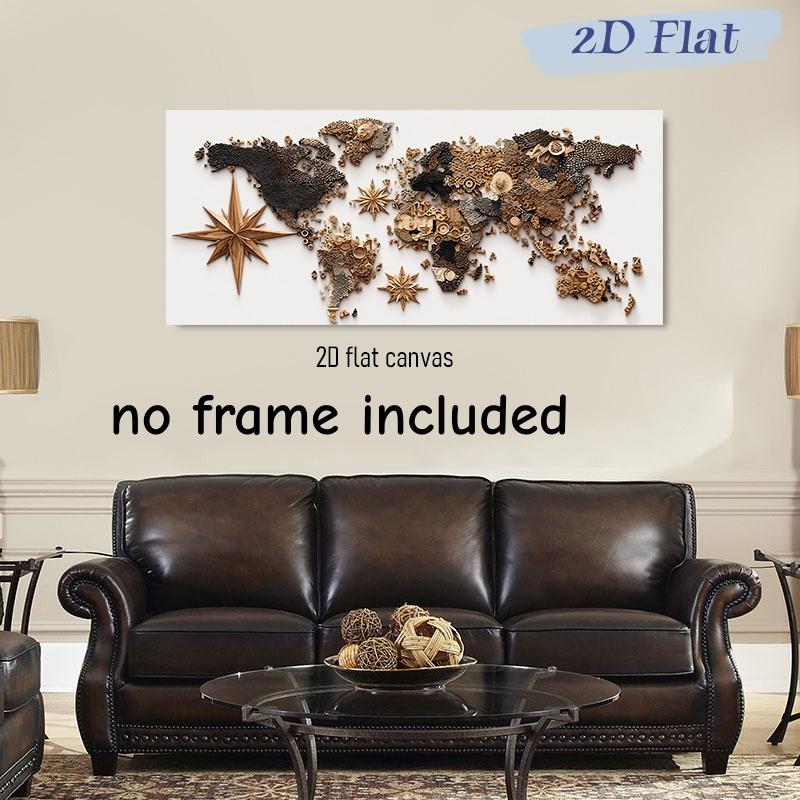 1pc Retro Wooden World Map Frameless Canvas Decoration Hanging Painting Craft Living Room Study Entrance Wall Decoration Paintin (as the picture,50x100cm No Frame)
1pc Retro Wooden World Map Frameless Canvas Decoration Hanging Painting Craft Living Room Study Entrance Wall Decoration Paintin (as the picture,50x100cm No Frame)