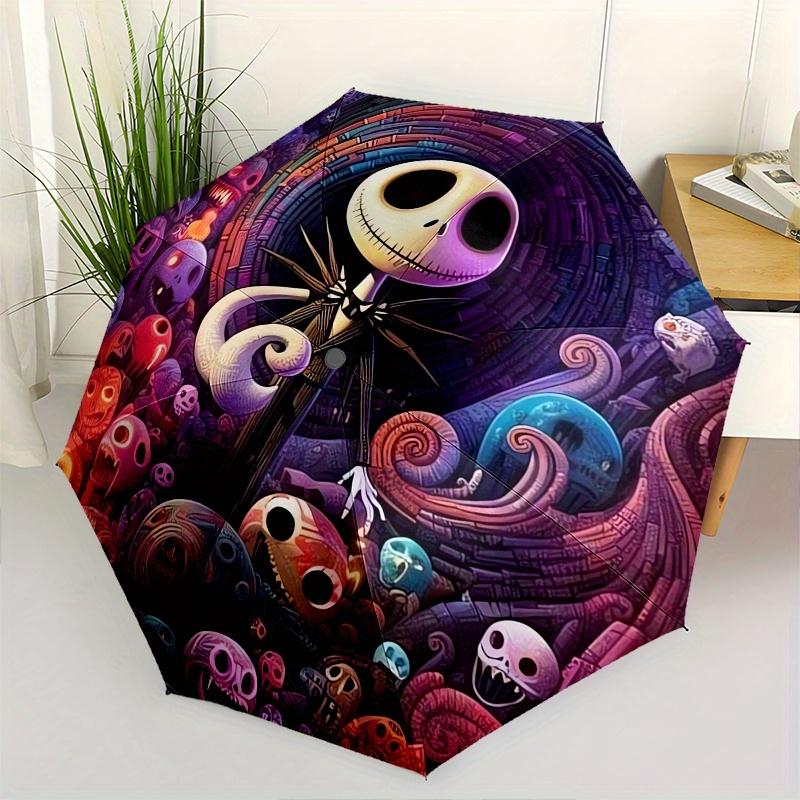 Nightmare Before Christmas,Jack Skellington Themed Automatic Opening and Closing Folding Umbrella, Reinforced 8 Ribs, Compact Travel Design,
Nightmare Before Christmas,Jack Skellington Themed Automatic Opening and Closing Folding Umbrella, Reinforced 8 Ribs, Compact Travel Design,