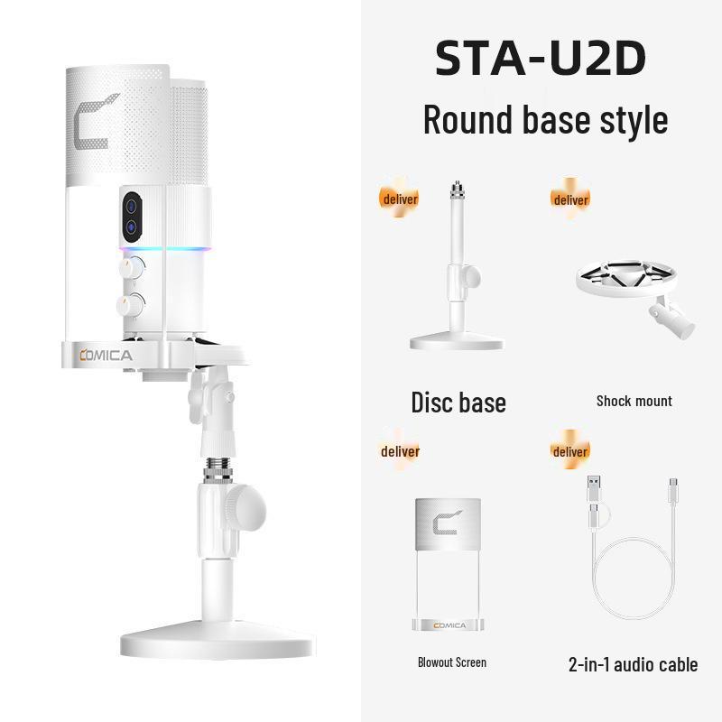 COMICASTA-U2 Live Streaming & Recording Condenser Microphone with Noise Reduction
COMICASTA-U2 Live Streaming & Recording Condenser Microphone with Noise Reduction