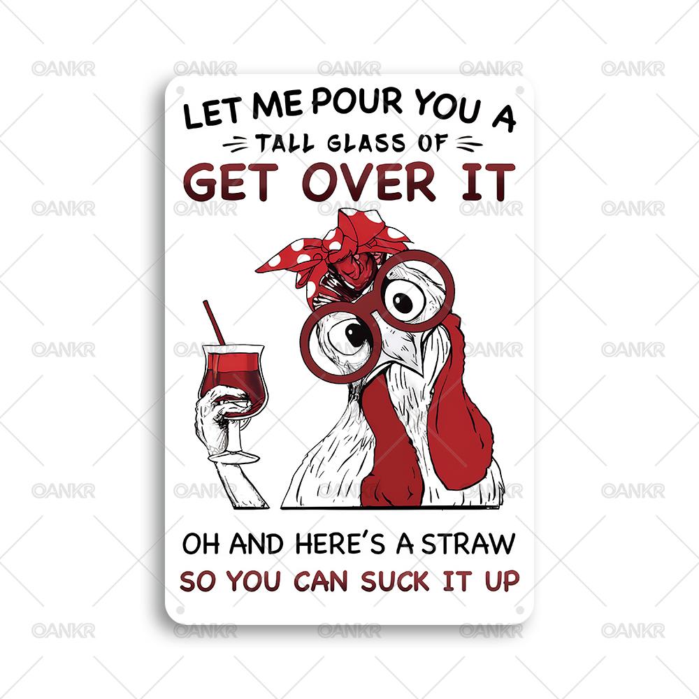Vintage Metal Tin Sign Ideal Gift Chicken Holding Wine Glass Metal Signs for Man Cave Farm Bar Garden Home Wall Decor Plaque 20x30cm(7.8x11.8inch)
Vintage Metal Tin Sign Ideal Gift Chicken Holding Wine Glass Metal Signs for Man Cave Farm Bar Garden Home Wall Decor Plaque 20x30cm(7.8x11.8inch)