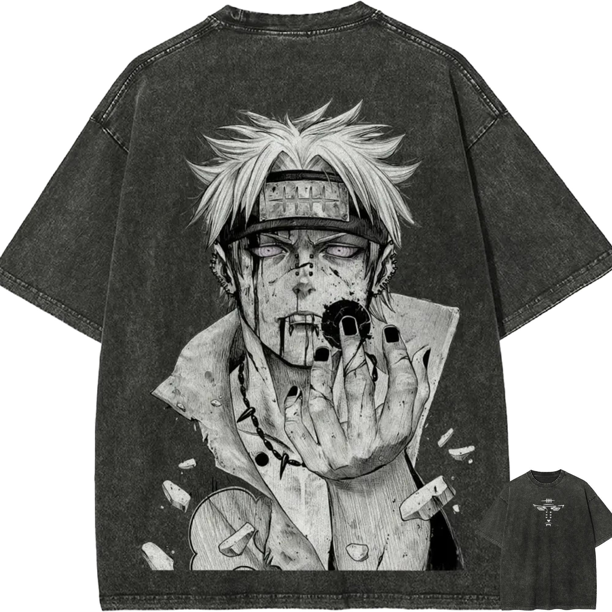 Pain Akatsuki T Shirt Naruto Men Acid Wash Rinnegan Anime Manga Graphic Cotton Streetwear Yahiko Yahiko Shinra Tensei Tee M
Pain Akatsuki T Shirt Naruto Men Acid Wash Rinnegan Anime Manga Graphic Cotton Streetwear Yahiko Yahiko Shinra Tensei Tee M