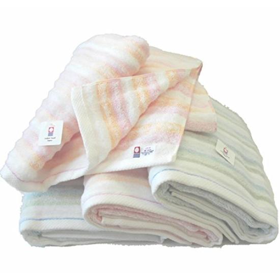 Imabari Towel Imabari Brand Striped Pattern Fluffy Bath Towel Set of 4 Pink 2 Blue Pink 2 Blue Non-twist (2 Stripes, Stripes) (2 Stripes, Stripes)
Imabari Towel Imabari Brand Striped Pattern Fluffy Bath Towel Set of 4 Pink 2 Blue Pink 2 Blue Non-twist (2 Stripes, Stripes) (2 Stripes, Stripes)