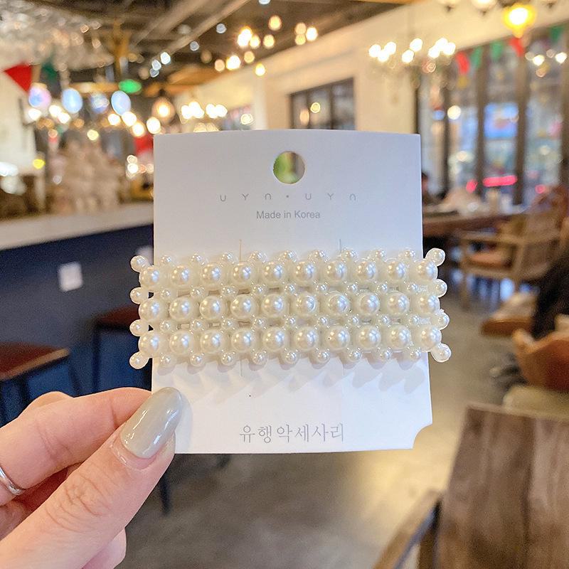 Заколка для волос из металла и жемчуга в корейском стиле для женщин
Заколка для волос из металла и жемчуга в корейском стиле для женщин