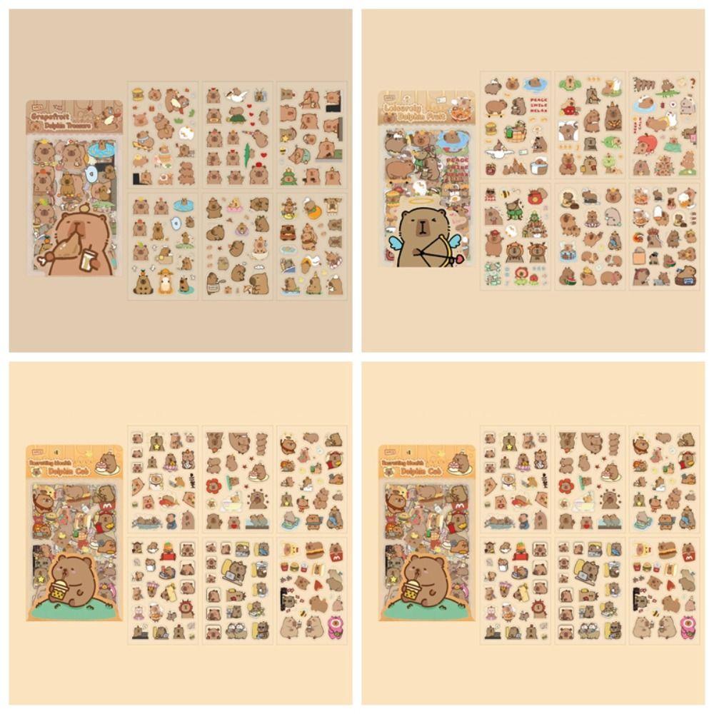 6 Pcs/Bag Cute Scrapbooking DIY Material Cartoon Animal Capybara Sticker Bag Birthday Gift
6 Pcs/Bag Cute Scrapbooking DIY Material Cartoon Animal Capybara Sticker Bag Birthday Gift