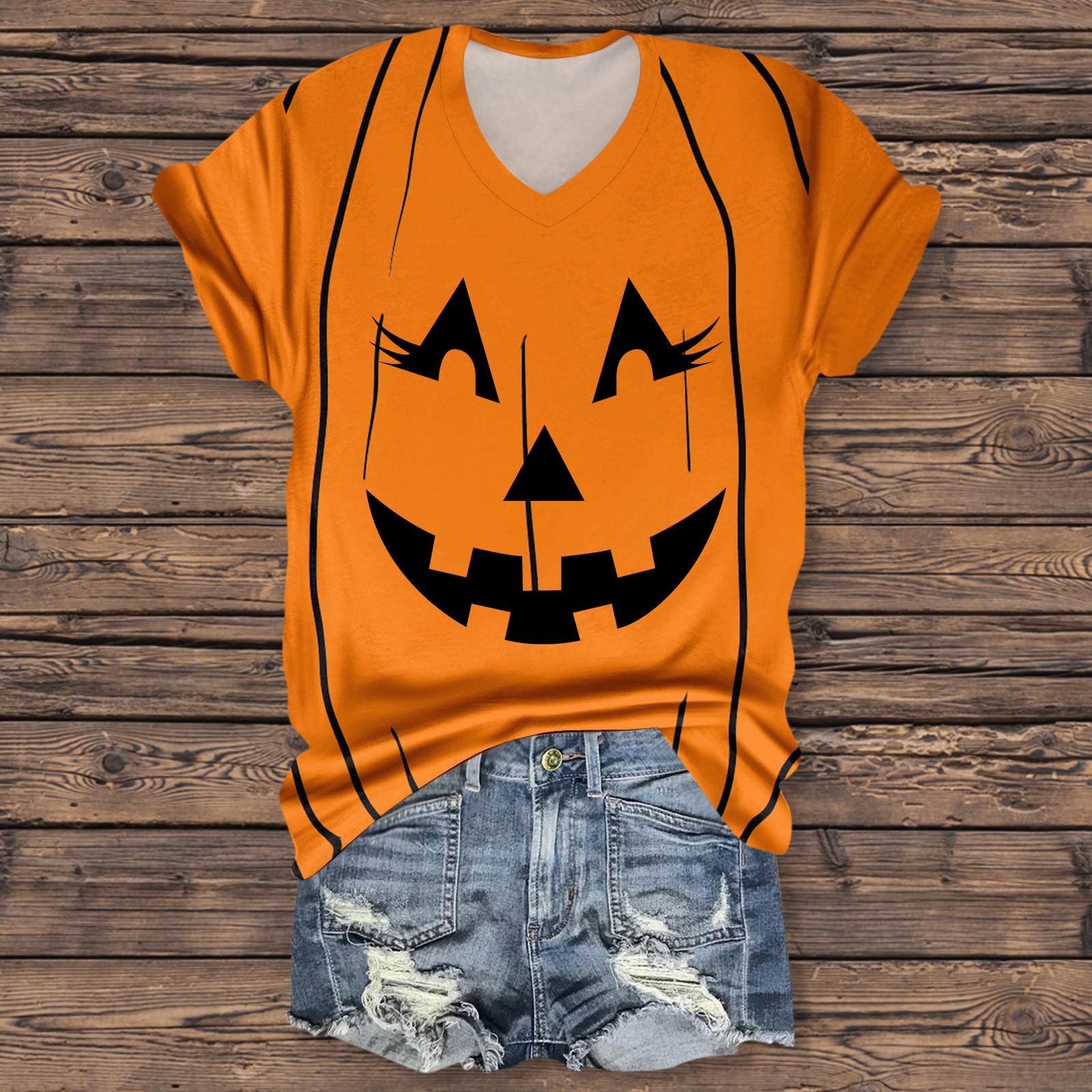 Женская мода повседневная рубашка с рукавом три четверти и принтом букв на Хэллоуин XXL
Женская мода повседневная рубашка с рукавом три четверти и принтом букв на Хэллоуин XXL