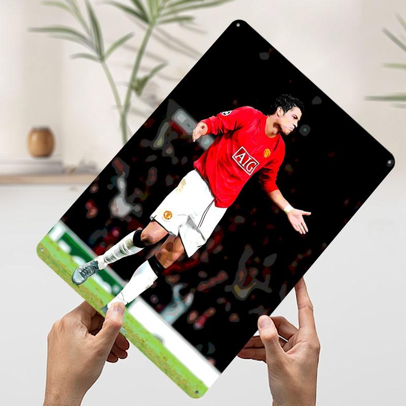 Cristiano Ronaldo in United Kit Poster Customized Vintage Metal Signs Wall Art Retro Tin Plaque for Mancave Decoration At Home 7.9x11.8In(20x30cm)
Cristiano Ronaldo in United Kit Poster Customized Vintage Metal Signs Wall Art Retro Tin Plaque for Mancave Decoration At Home 7.9x11.8In(20x30cm)
