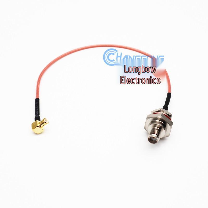MCX Right Angle Male to SMA Female M12 Connector, RG178 Cable 15cm Right Angle MCX Male to M12 SMA Female
MCX Right Angle Male to SMA Female M12 Connector, RG178 Cable 15cm Right Angle MCX Male to M12 SMA Female