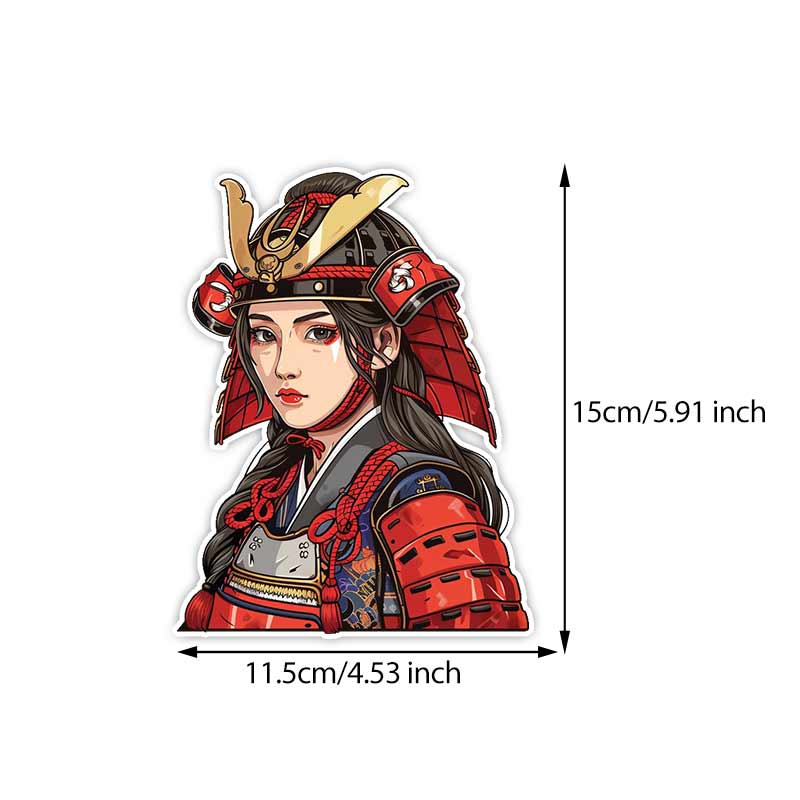 Car Sticker Female Samurai Sticker Waterproof Vinyl Decal on Bumper Rear Window Laptop Self-adhesive Decal For Car Accessories TM260 A-15cm Longest Side
Car Sticker Female Samurai Sticker Waterproof Vinyl Decal on Bumper Rear Window Laptop Self-adhesive Decal For Car Accessories TM260 A-15cm Longest Side