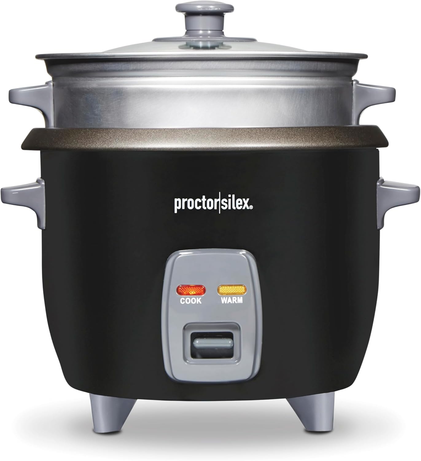 Cooker & Food Steamer, 6 Cups Cooked, Includes Steam and Rinsing Basket, Black United States
Cooker & Food Steamer, 6 Cups Cooked, Includes Steam and Rinsing Basket, Black United States