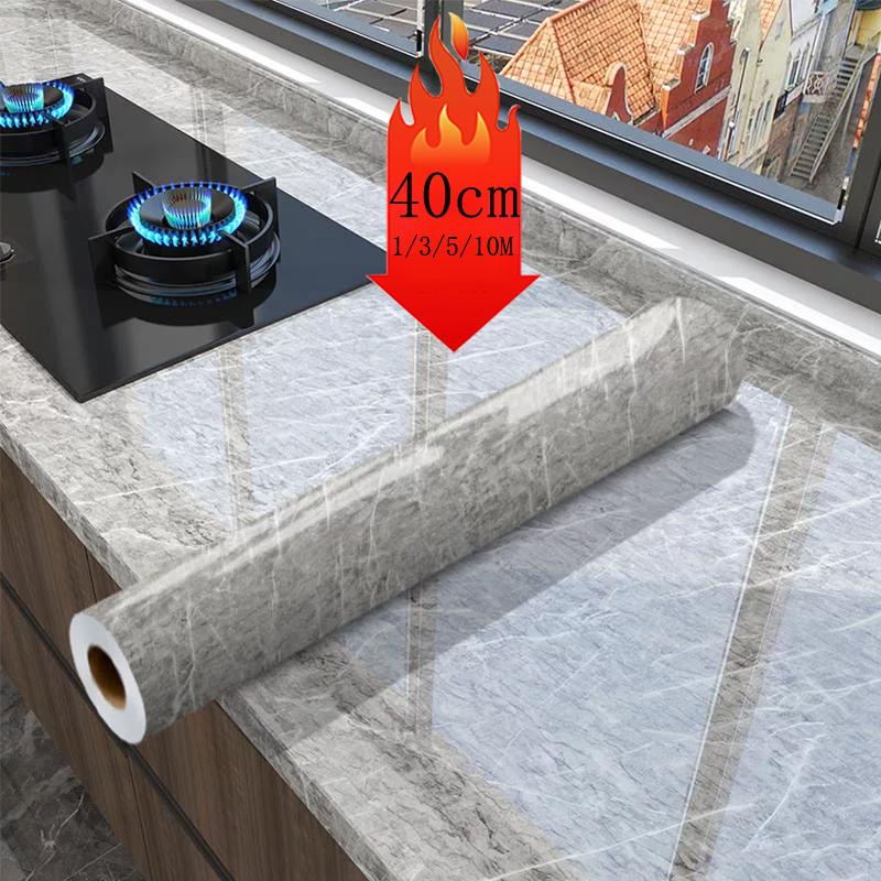 40cm Kitchen Living Room Stove Oil Resistant Sticker High-temperature Resistant Marble Countertop Cabinet Waterproof Wallpaper 40cmX1m
40cm Kitchen Living Room Stove Oil Resistant Sticker High-temperature Resistant Marble Countertop Cabinet Waterproof Wallpaper 40cmX1m
