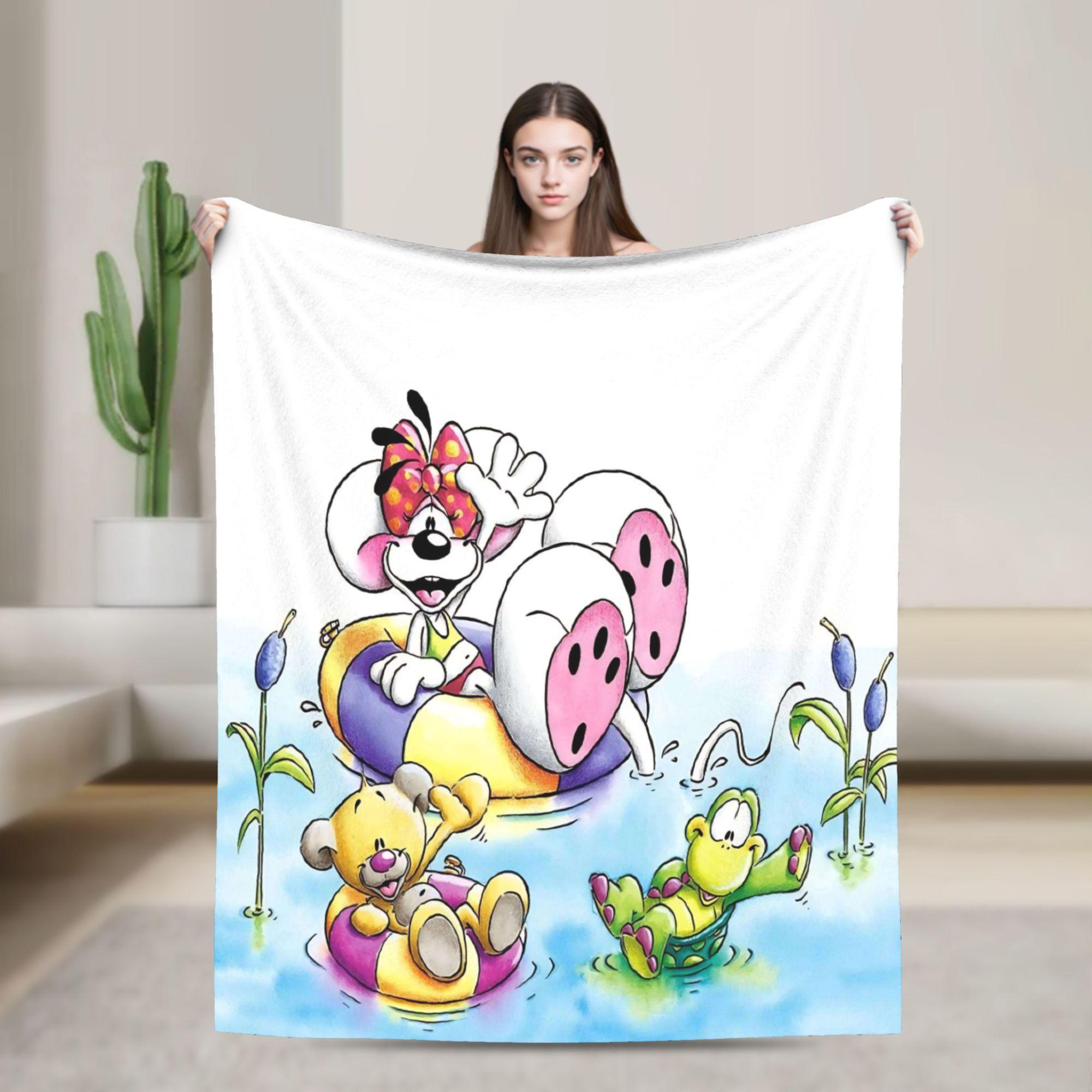 Cartoon D-Diddl Soft Blanket Students Plush Throw Blanket Funny Couch Bed Flannel Bedspread Sofa Bed Cover 30x40in
Cartoon D-Diddl Soft Blanket Students Plush Throw Blanket Funny Couch Bed Flannel Bedspread Sofa Bed Cover 30x40in