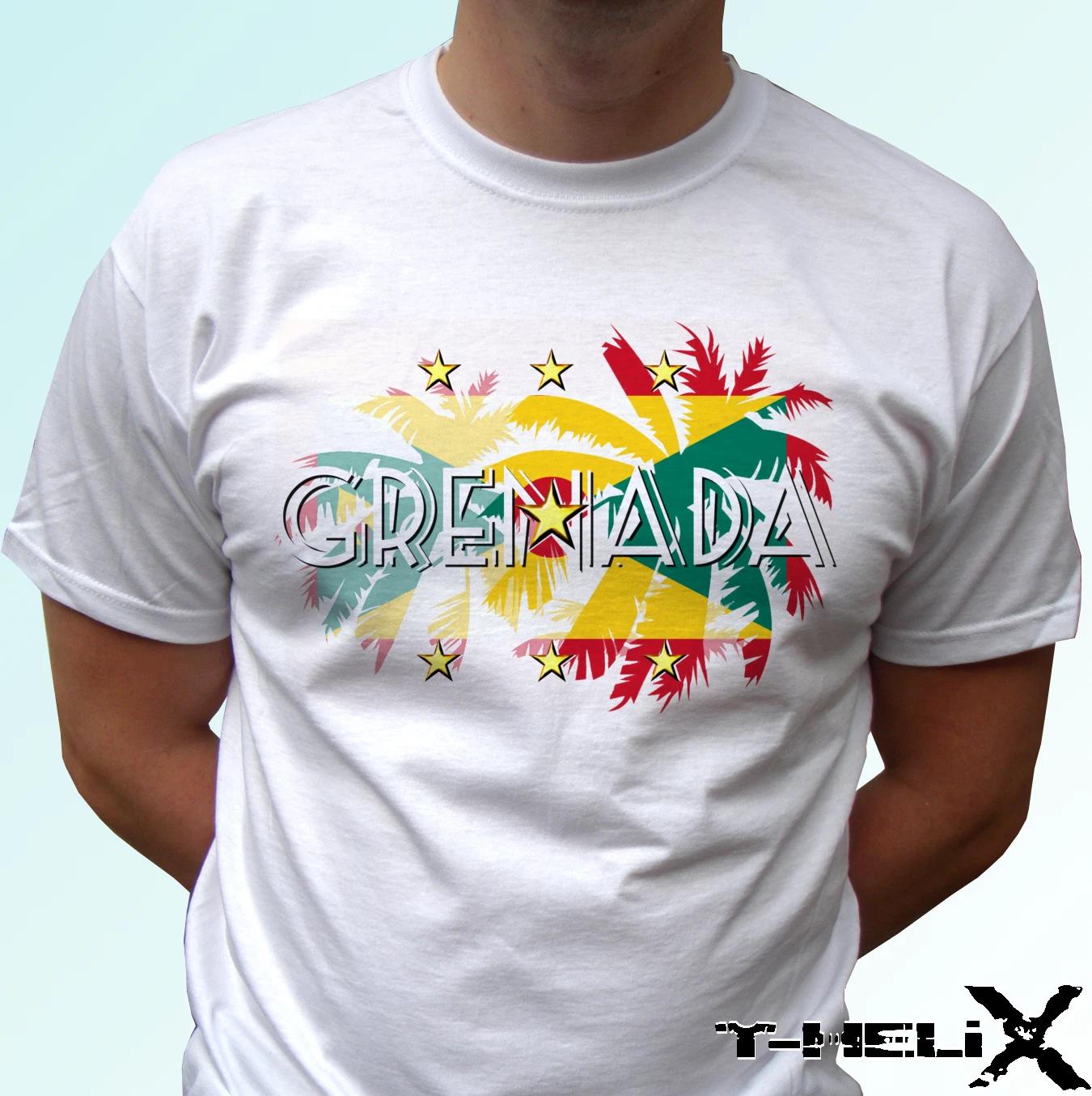 Grenada Palm Flag - white kids boys T-Shirt top holiday - s s kids baby sizes 130
Grenada Palm Flag - white kids boys T-Shirt top holiday - s s kids baby sizes 130