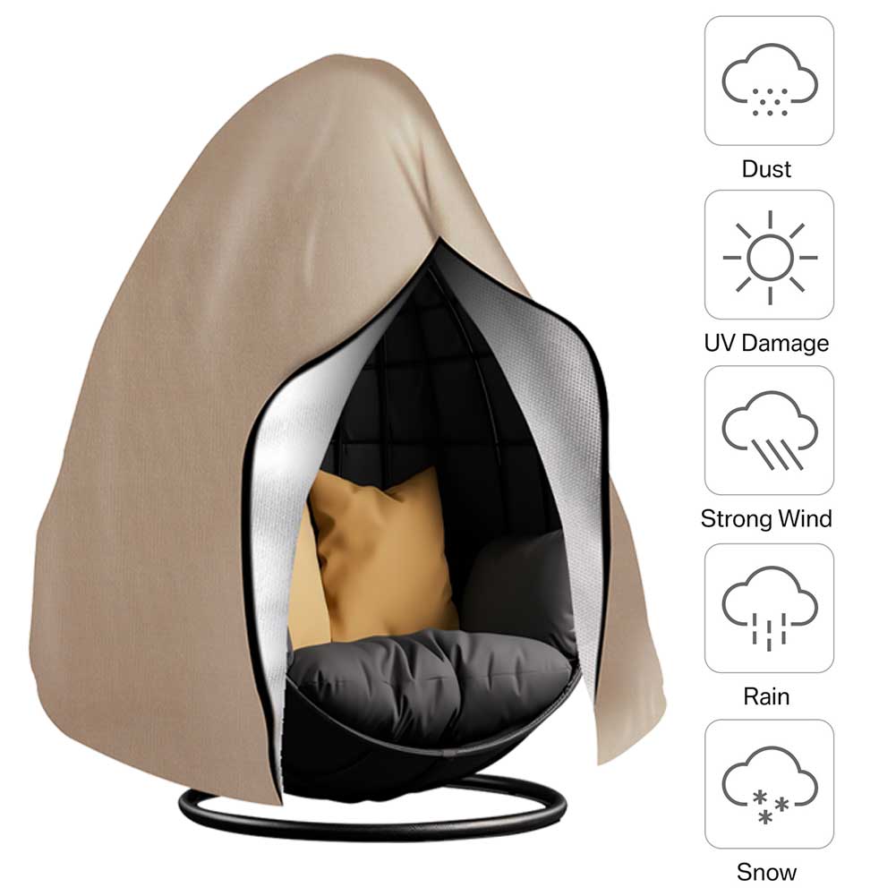 Чехол для подвесного кресла-яйца для патио Водонепроницаемый 210D Сверхпрочный Одноместный/Двухместный Чехлы для кресла-яйца-кокона для качелей Защита от пыли для сада 115X190CM хаки
Чехол для подвесного кресла-яйца для патио Водонепроницаемый 210D Сверхпрочный Одноместный/Двухместный Чехлы для кресла-яйца-кокона для качелей Защита от пыли для сада 115X190CM хаки
