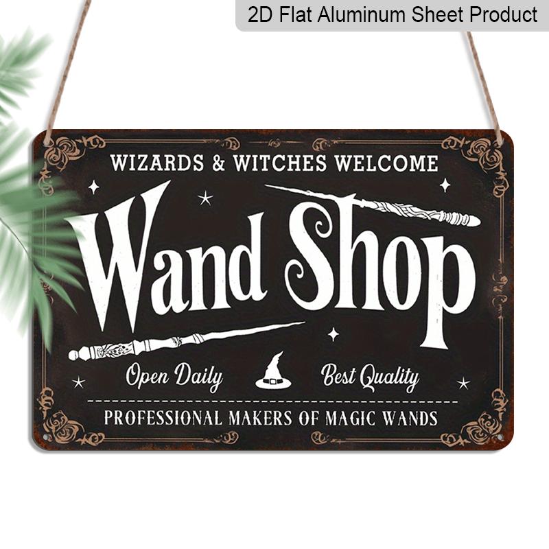 2D Flat Vintage Wizard & Witch Metal Wall Decor - 8x12 Inch -Inspired Wand Shop Sign with Magical Symbols - Heavy-Ideal for Home, Halloween Party 20*30cm
2D Flat Vintage Wizard & Witch Metal Wall Decor - 8x12 Inch -Inspired Wand Shop Sign with Magical Symbols - Heavy-Ideal for Home, Halloween Party 20*30cm