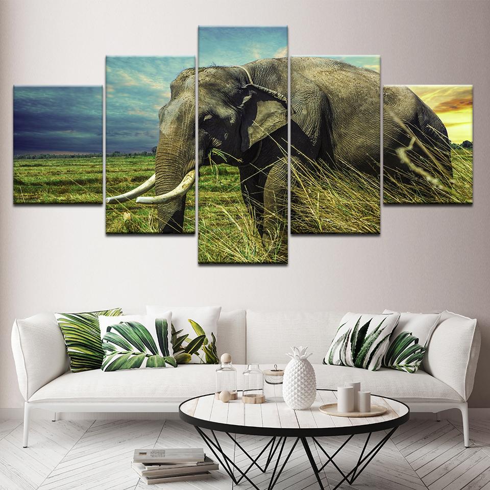 Canvas Painting the elephant hd eating 5 Pieces Wall Art Painting Modular Wallpapers Poster Print for living room Home Decor 20x35 20x45 20x55cm
Canvas Painting the elephant hd eating 5 Pieces Wall Art Painting Modular Wallpapers Poster Print for living room Home Decor 20x35 20x45 20x55cm