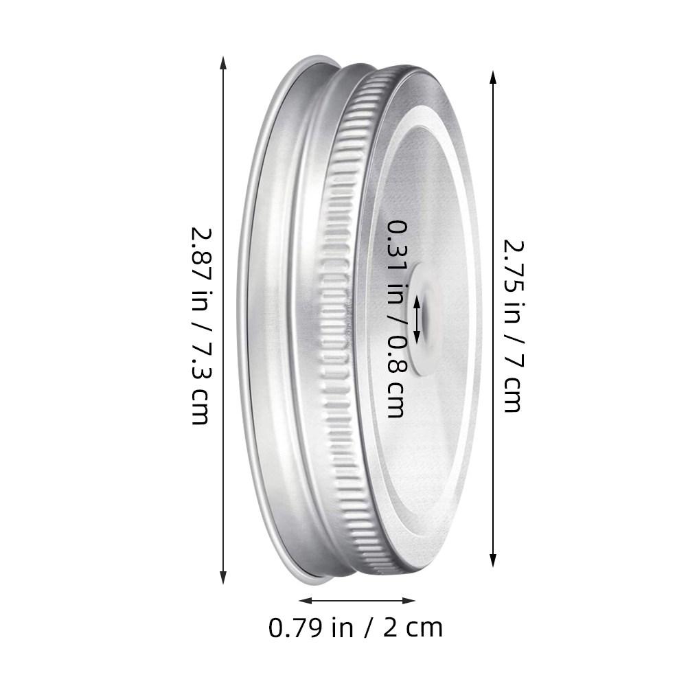 2Pcs Rust Free Stainless Steel Sealing Lid with Straw Hole Smooth Finish Airtight Canning Jar Cap for Glass Bottles Juice Coffee
2Pcs Rust Free Stainless Steel Sealing Lid with Straw Hole Smooth Finish Airtight Canning Jar Cap for Glass Bottles Juice Coffee
