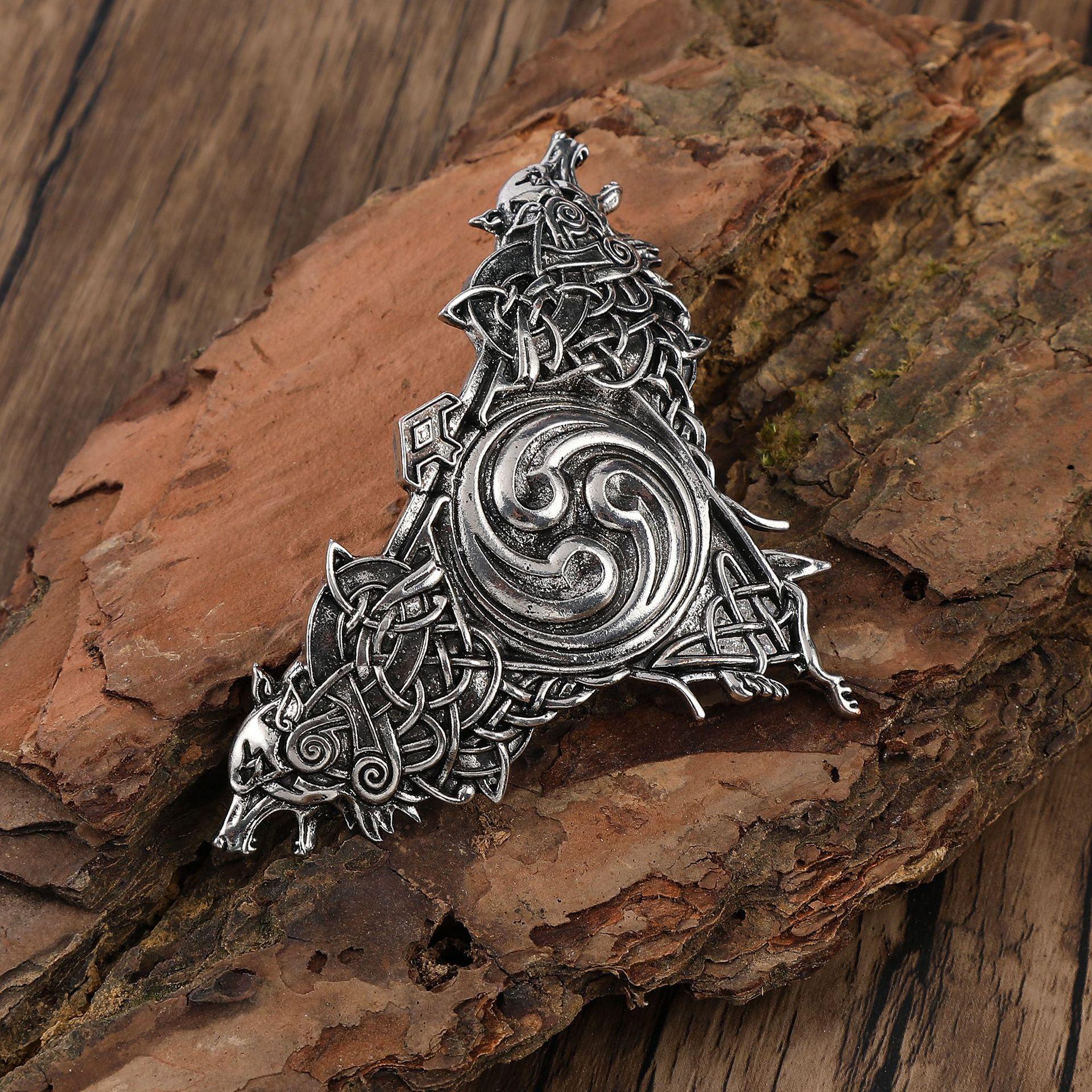 Vintage Double Wolf Head Hair Clip Gothic Viking Celtic Hair Pin Unique Decorative Hair Accessory For Women срібний
Vintage Double Wolf Head Hair Clip Gothic Viking Celtic Hair Pin Unique Decorative Hair Accessory For Women срібний