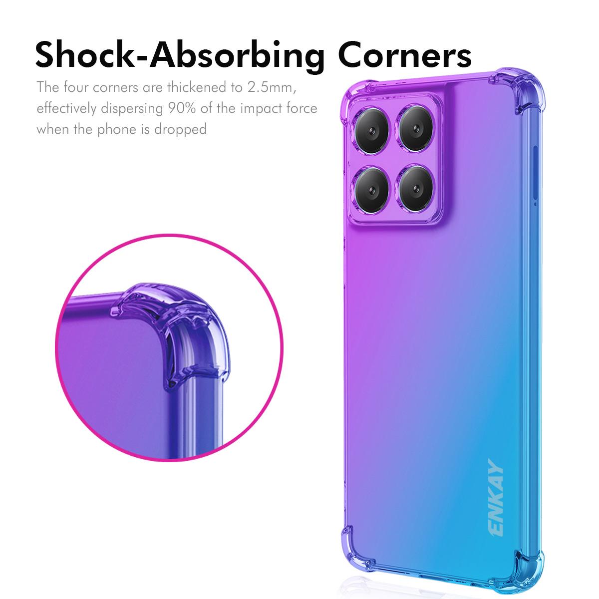 For Motorola Moto G Stylus 5G (2025) TPU Case ENKAY Thickened Four Corner Drop-proof Phone Back Cover Blue/Pink
For Motorola Moto G Stylus 5G (2025) TPU Case ENKAY Thickened Four Corner Drop-proof Phone Back Cover Blue/Pink