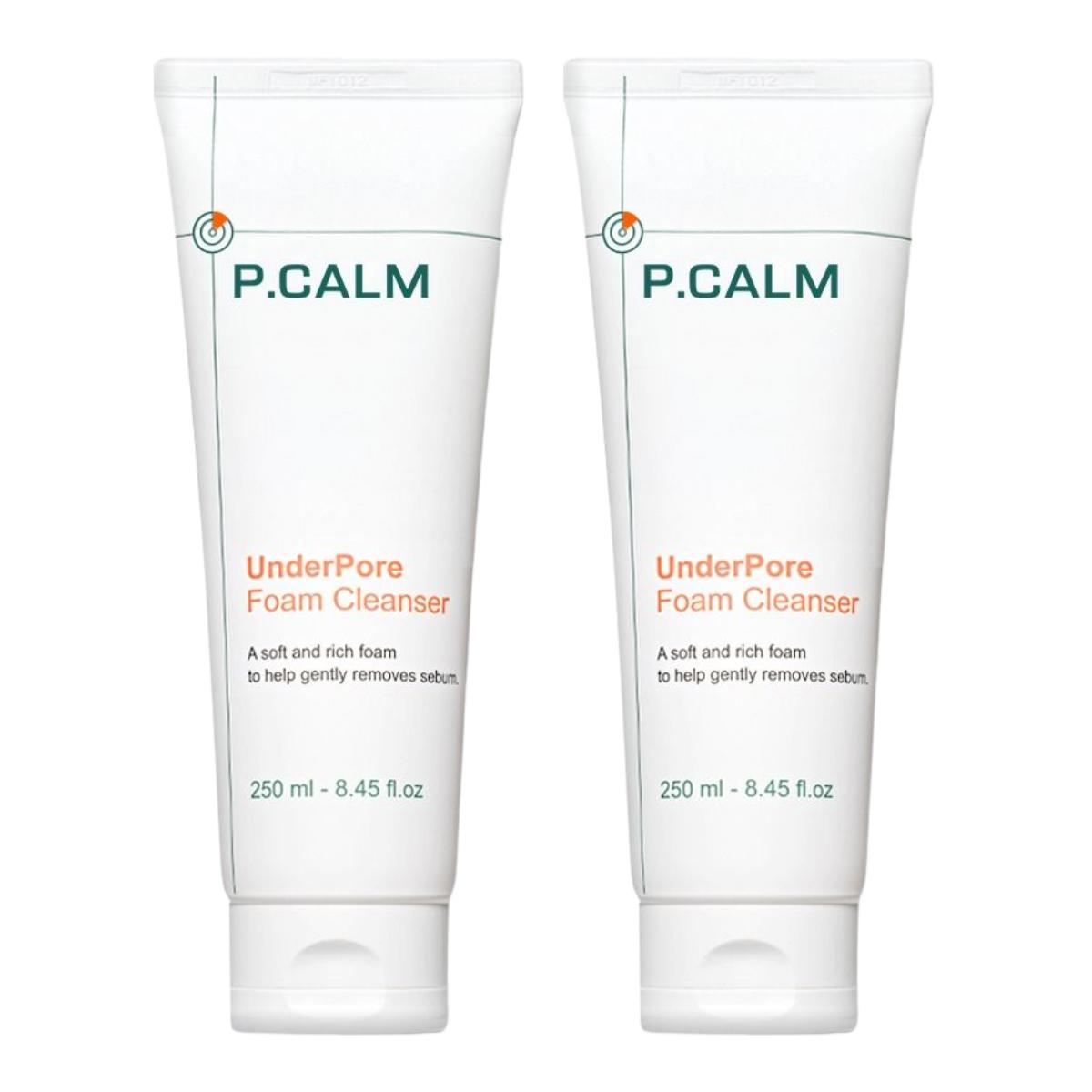 P.CALM UnderPore Foam Cleanser 250ml 2ea Set - Deep Pore Purifying & Sebum Control Cleanser
P.CALM UnderPore Foam Cleanser 250ml 2ea Set - Deep Pore Purifying & Sebum Control Cleanser