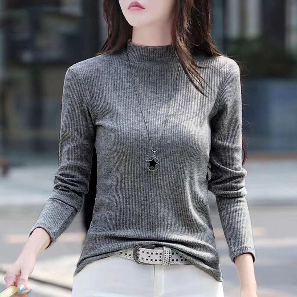 Semi-turtleneck Bottoming Shirt Women s Inner Fit Autumn and Winter Slim Fit Spring and Autumn Versatile Long-sleeved Top 4XL чорний
Semi-turtleneck Bottoming Shirt Women s Inner Fit Autumn and Winter Slim Fit Spring and Autumn Versatile Long-sleeved Top 4XL чорний