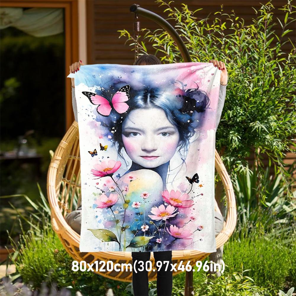 1pc butterfly flowers Outdoor Flannel Blanket Soft Warm All-Season Throw for Sofa Bed Car Camping Office, Cozy Gift Idea1189S 80x120cm(31x47inch)
1pc butterfly flowers Outdoor Flannel Blanket Soft Warm All-Season Throw for Sofa Bed Car Camping Office, Cozy Gift Idea1189S 80x120cm(31x47inch)