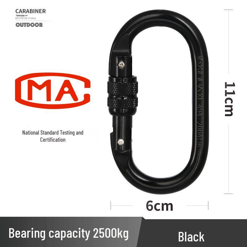 25KN O-Shaped Steel Lock Carabiner for Rock Climbing with Screw Lock Safety чёрный
25KN O-Shaped Steel Lock Carabiner for Rock Climbing with Screw Lock Safety чёрный