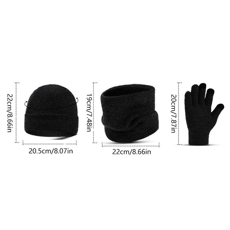 Men Winter Hat And Scarf Gloves Set Soft Warm Man Knitted Beanie Bonnets Fleece Neck Warmer Scarf Touchscreen Gloves Set сірий колір
Men Winter Hat And Scarf Gloves Set Soft Warm Man Knitted Beanie Bonnets Fleece Neck Warmer Scarf Touchscreen Gloves Set сірий колір