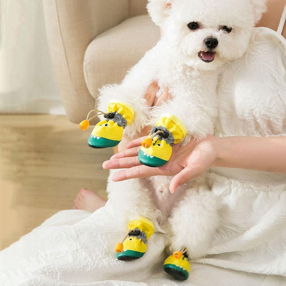 4Pcs/Set Anti-skid Dog Shoes Cloth Pet Shoes Cute Crocodile Dog Boots Outdoor M жовтий
4Pcs/Set Anti-skid Dog Shoes Cloth Pet Shoes Cute Crocodile Dog Boots Outdoor M жовтий