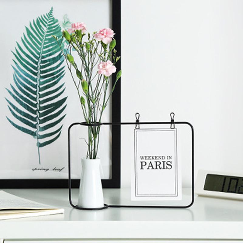 European Ins Minimalist Style Ceramic Vase Ornaments Home Table Decoration Metal Photo Frame Message Bracket Flower Arrangement
European Ins Minimalist Style Ceramic Vase Ornaments Home Table Decoration Metal Photo Frame Message Bracket Flower Arrangement