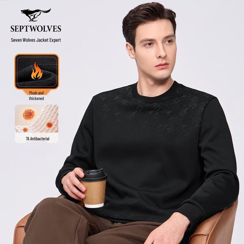 Qipilang Men s Fleece-Lined Antibacterial Pullover Sweatshirt L
Qipilang Men s Fleece-Lined Antibacterial Pullover Sweatshirt L