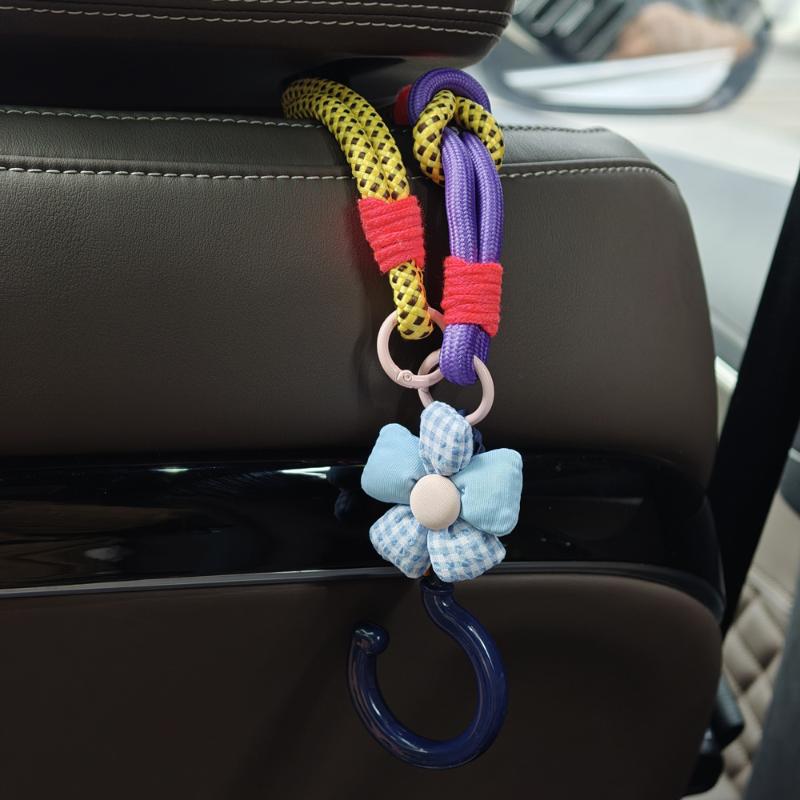 Car Headrest Hooks Cute Flower Knotted Rope Storage Hanger Universal Auto Seat Back Hook For Handbag Grocery Bag A10
Car Headrest Hooks Cute Flower Knotted Rope Storage Hanger Universal Auto Seat Back Hook For Handbag Grocery Bag A10