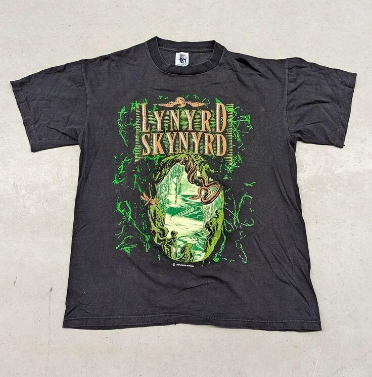Vintage 1993 Lynyrd Skynyrd World Tour Unisex Cotton Black T-shirt - Size S-5XL Unisex T-Shirt XL
Vintage 1993 Lynyrd Skynyrd World Tour Unisex Cotton Black T-shirt - Size S-5XL Unisex T-Shirt XL