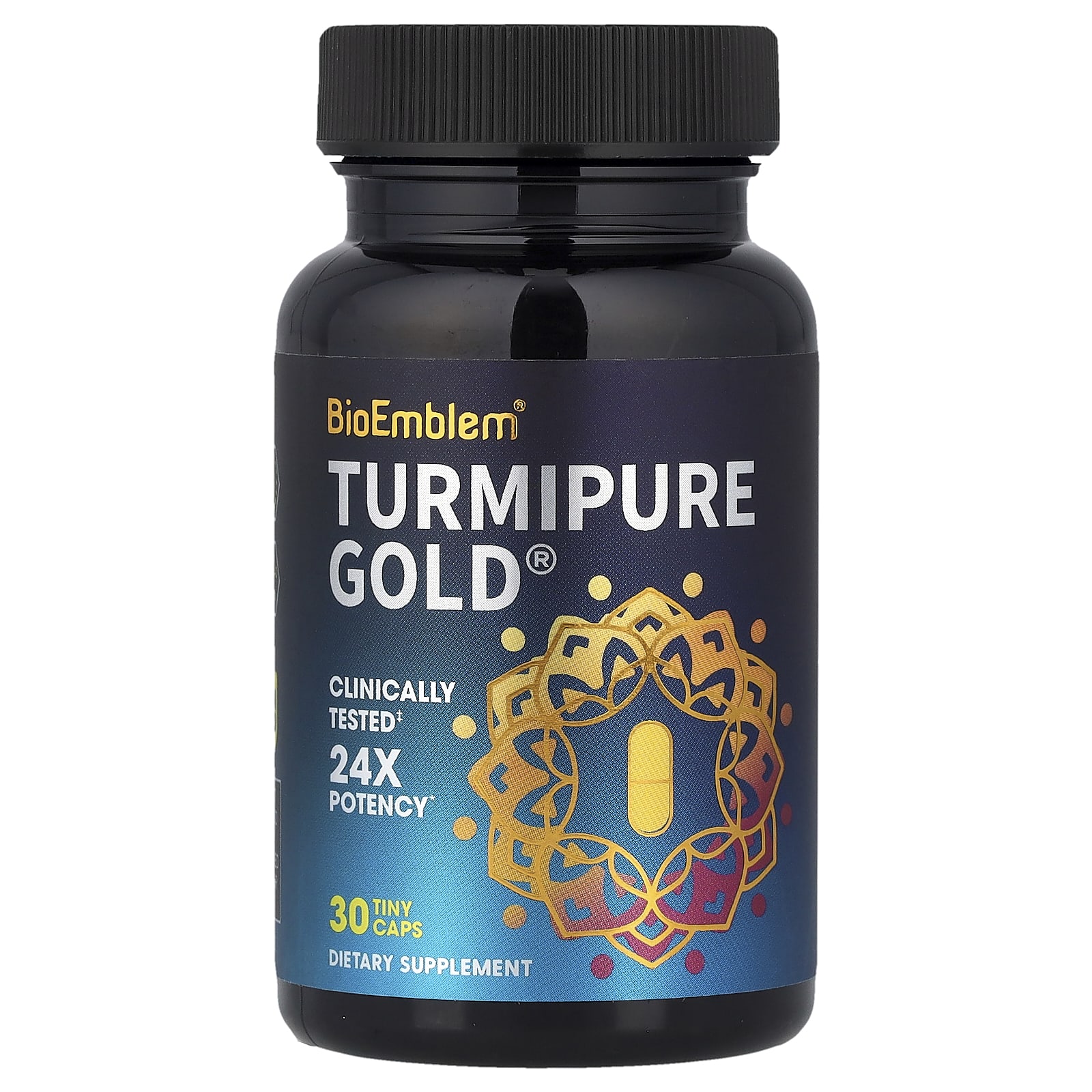 BioEmblem, Turmipure Gold®, 30 Tiny Capsules (300mg per capsule)
BioEmblem, Turmipure Gold®, 30 Tiny Capsules (300mg per capsule)