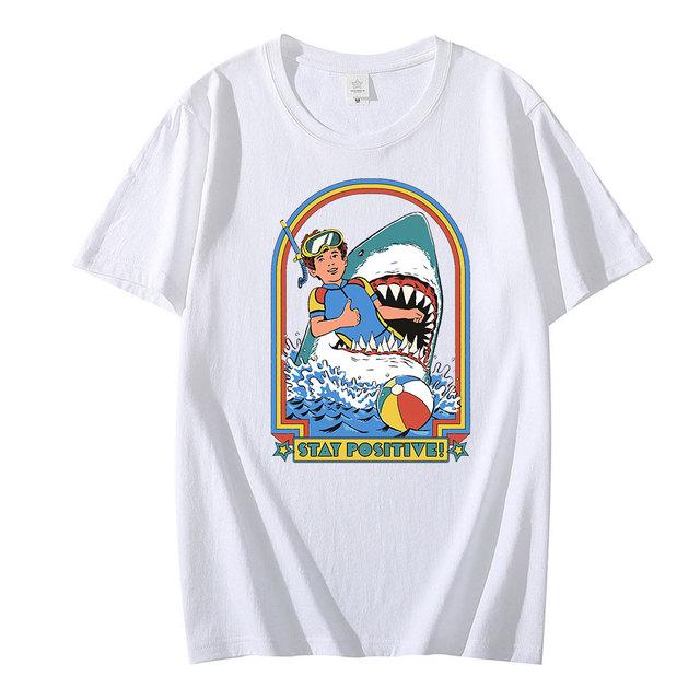 This Is Me Funny Stay Positive Shark Attack Ретро комедия Забавные мужские футболки с принтом Женская летняя футболка Уличная одежда Топы Футболка Парная одежда XL белый
This Is Me Funny Stay Positive Shark Attack Ретро комедия Забавные мужские футболки с принтом Женская летняя футболка Уличная одежда Топы Футболка Парная одежда XL белый