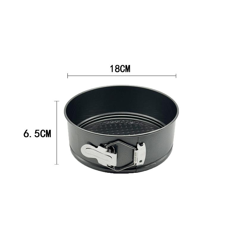 Антипригарный металлический противень для выпечки, круглая форма для выпечки, противень для духовки, съемное дно, формы для выпечки из углеродистой стали, противень, кухонные принадлежности для выпечки 18CM