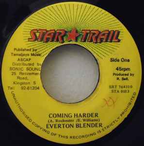 7inch Record EVERTON BLENDER - Coming Harder SRT764310 Star Trail Jamaica Reggae, Ska & Dub Used
7inch Record EVERTON BLENDER - Coming Harder SRT764310 Star Trail Jamaica Reggae, Ska & Dub Used