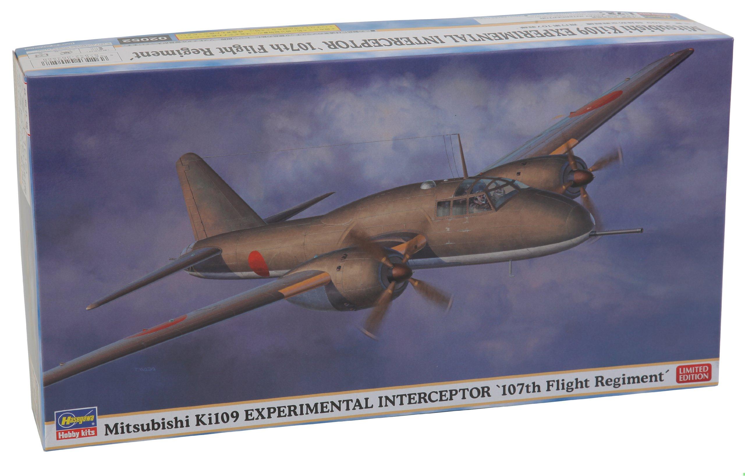Hasegawa Mitsubishi Ki109 Special Air Defense Fighter Flight 107th Squadron 02052 1/72
Hasegawa Mitsubishi Ki109 Special Air Defense Fighter Flight 107th Squadron 02052 1/72