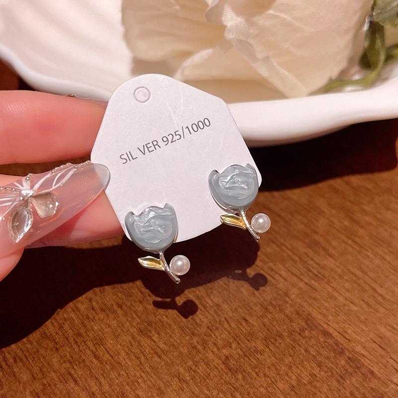 Корейська серія Super Immortal Versatile Temperament Gentle Drip Glaze Emaled Tulip Flower Earrings for Women 1 pair
Корейська серія Super Immortal Versatile Temperament Gentle Drip Glaze Emaled Tulip Flower Earrings for Women 1 pair