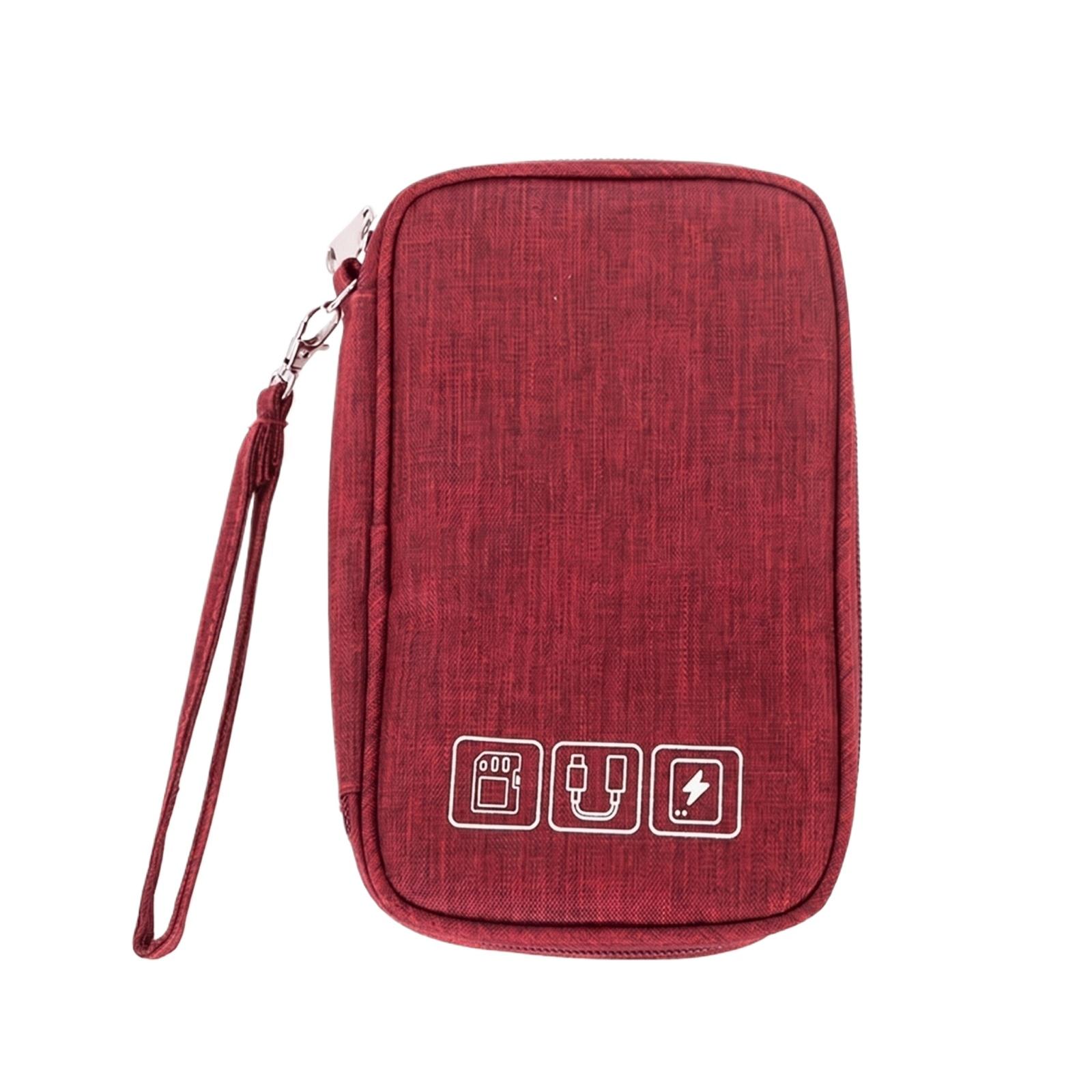 Portable Mini Electronics Organizer Bag Cable Storage Case for Power Bank Earphones Mobile Phone Accessories with Zipper Closure and Wrist Strap one size красный
Portable Mini Electronics Organizer Bag Cable Storage Case for Power Bank Earphones Mobile Phone Accessories with Zipper Closure and Wrist Strap one size красный